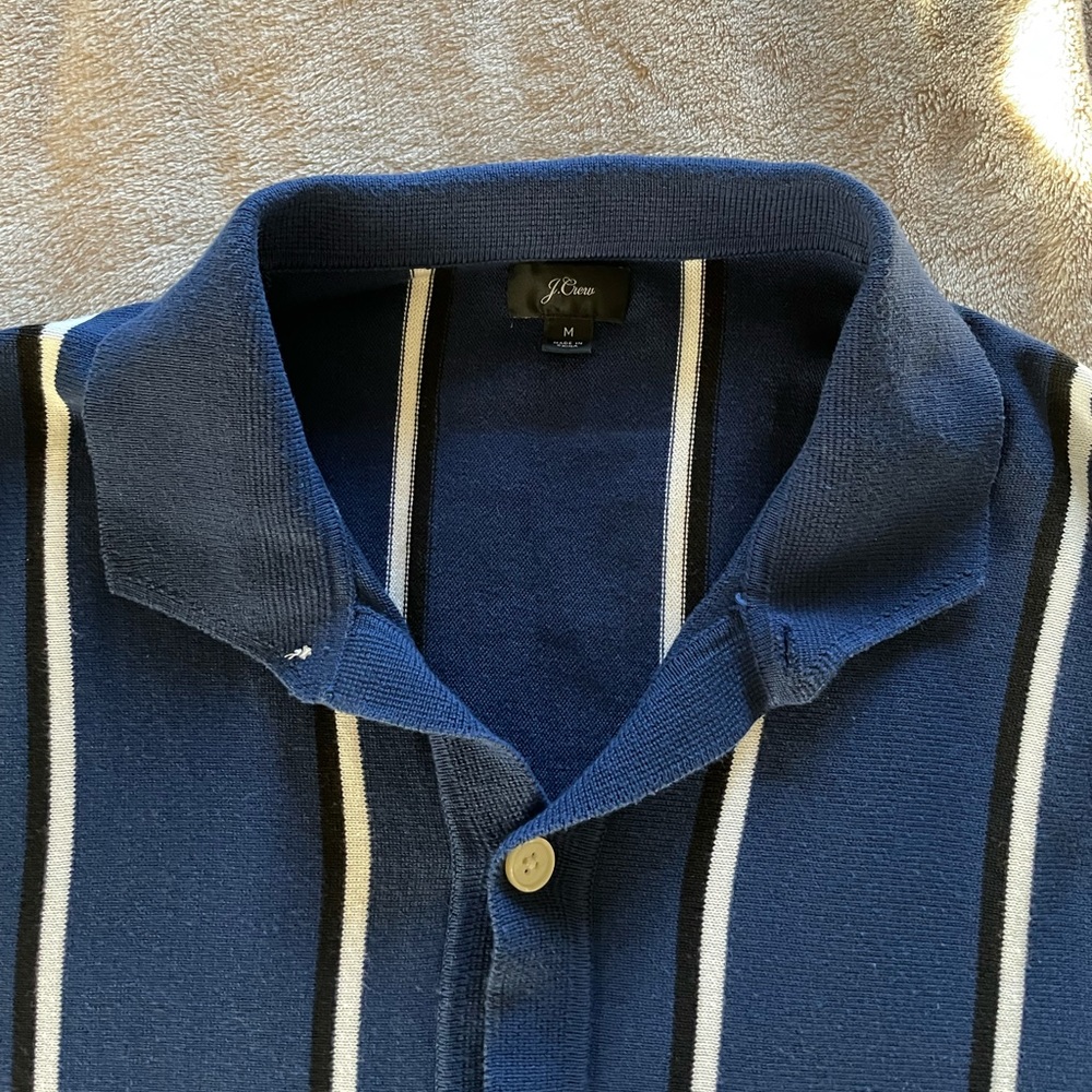 J. Crew Short Sleeve Vintage Pin Stripe Button Up